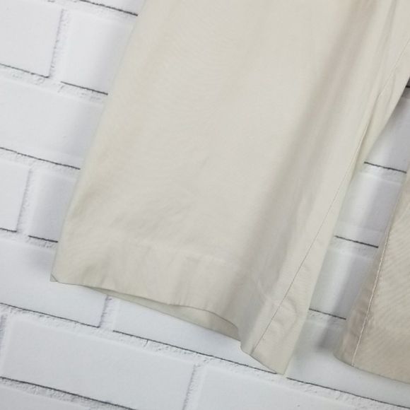 Rampage Womens Cropped Wide Leg Capri Pants Size Size 9 Cream Khaki - Picture 3 of 5